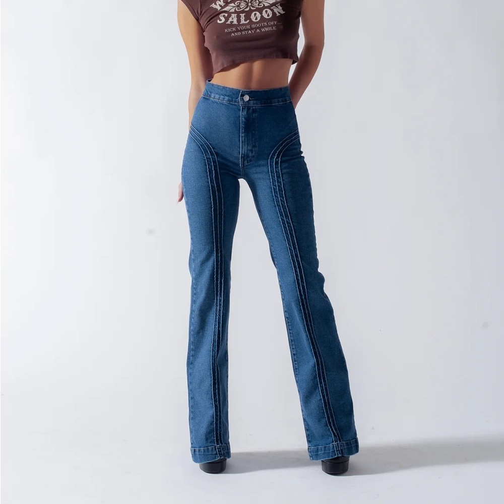 Revice jeans “roller girl flares”